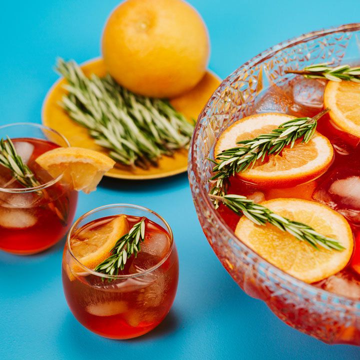 Bourbon Rosemary Punch