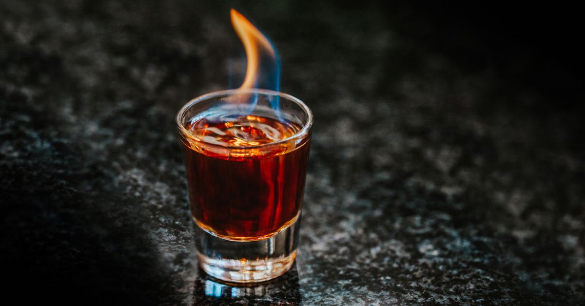 Flaming Dr. Pepper