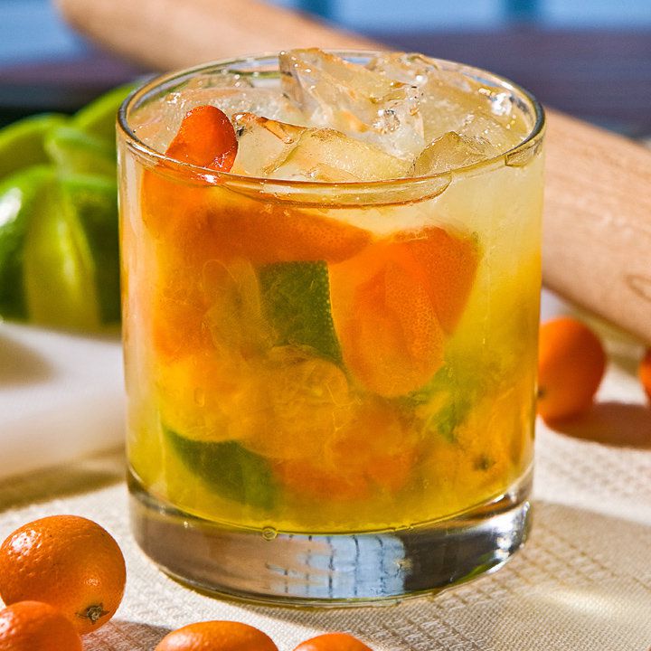 Honey Kumquat Caipirinha