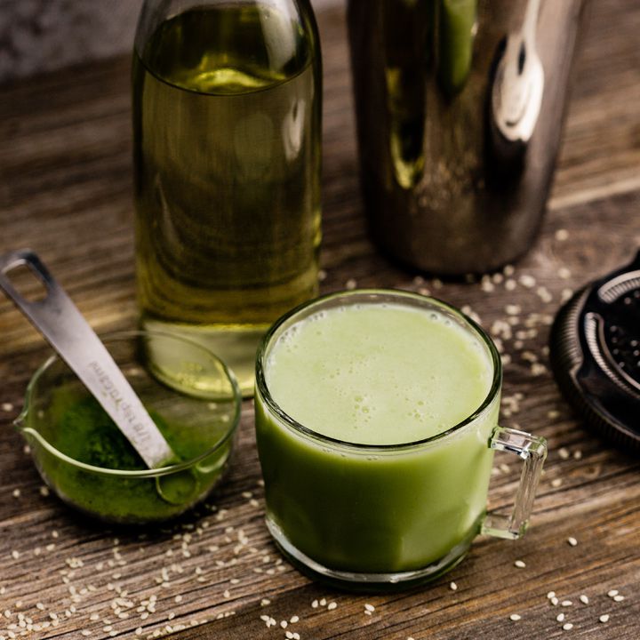 Matcha-Sesame Punch