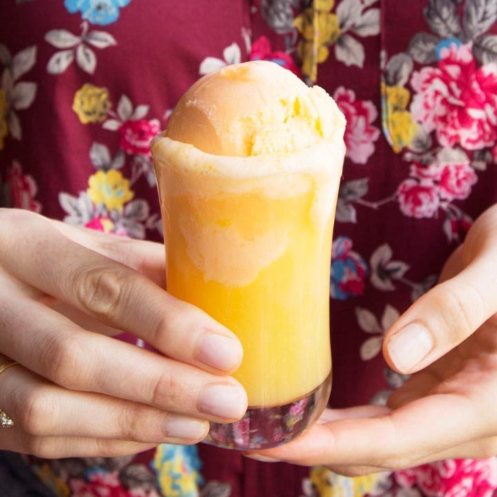 Orange Sherbet Mimosa Punch