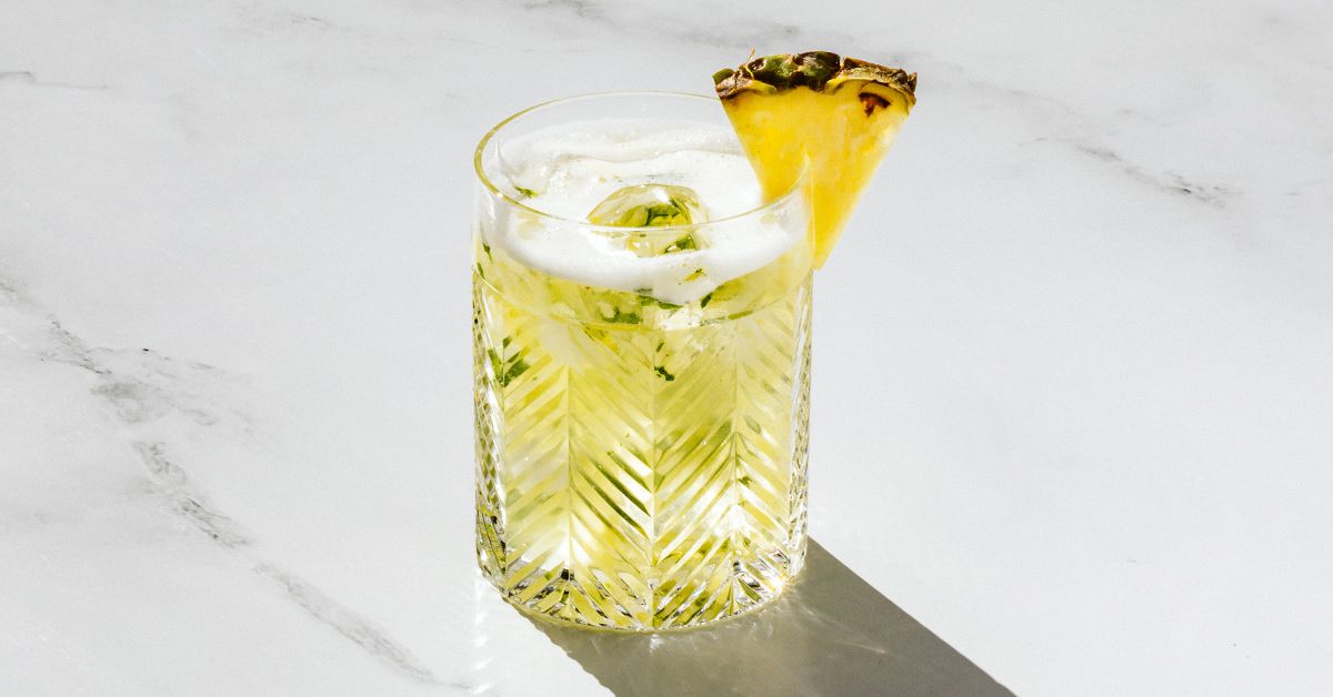 Pineapple Mint Caipirinha