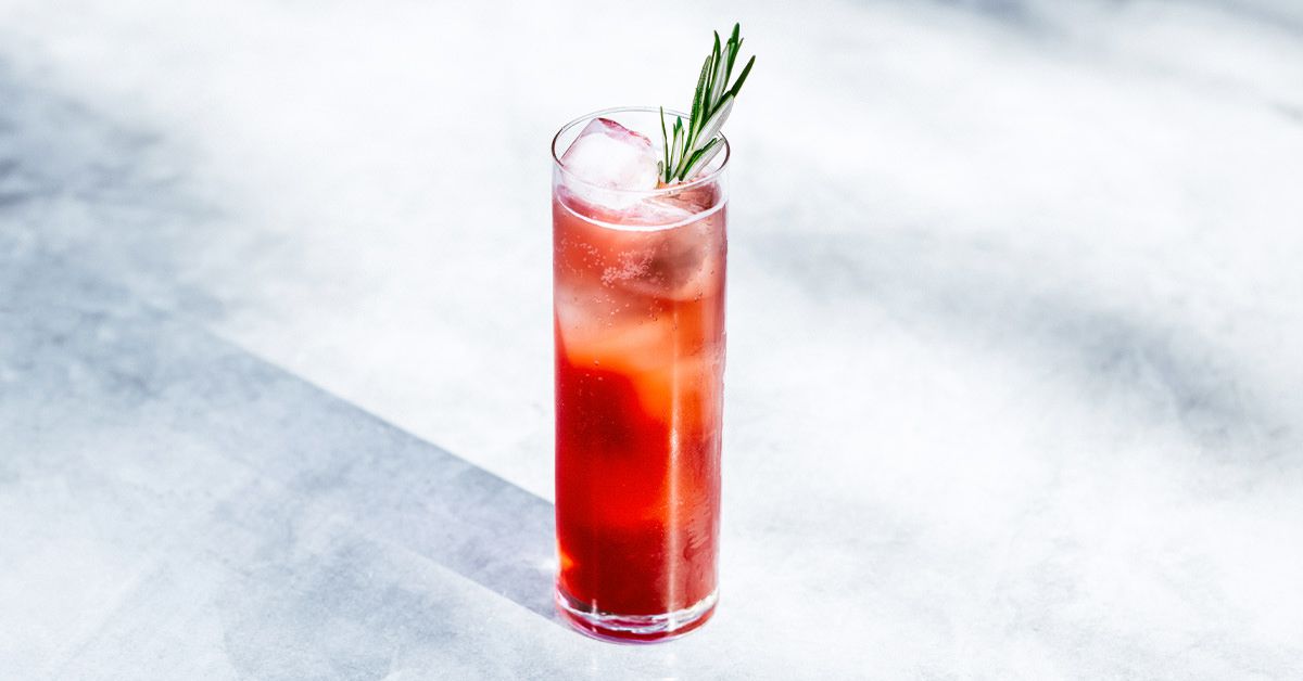 Rosemary-Pomegranate Soda